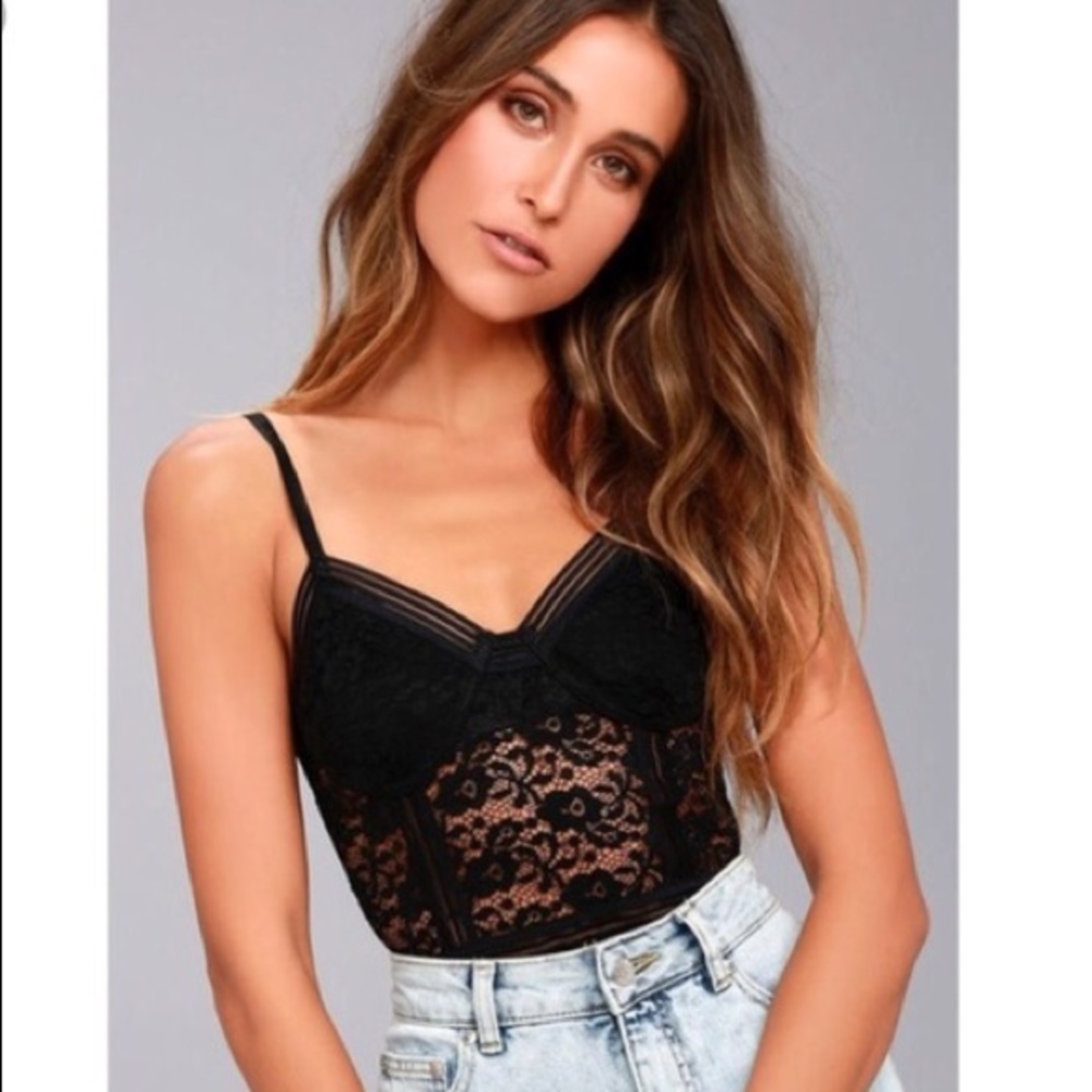 Honey Punch 🖤Black lace bodysuit